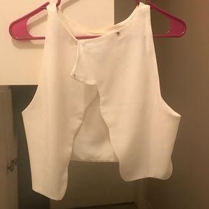 White crop top